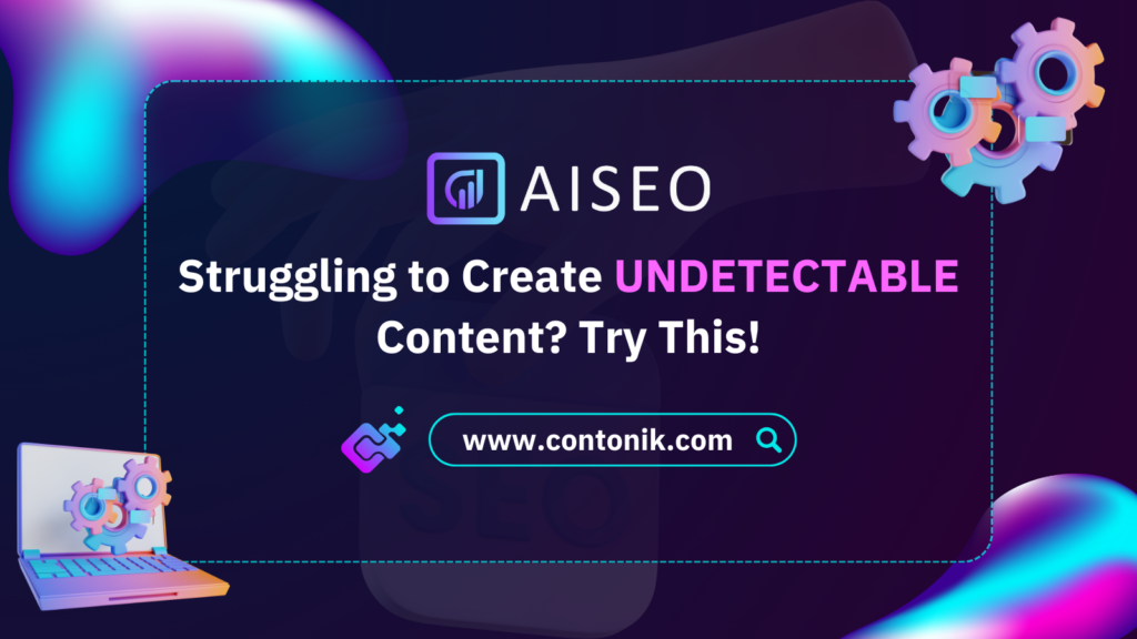 Infographic of AISEO—an seo tool—Contonik